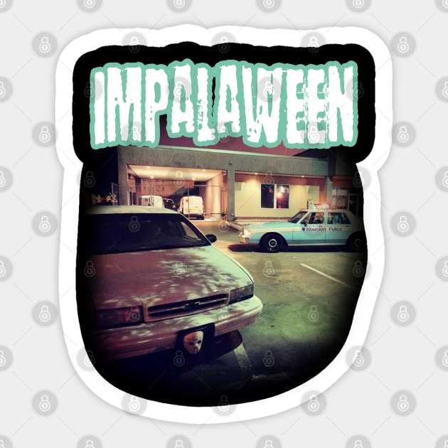 Impalaween Impala Killer Mask Sticker by Black Ice Design